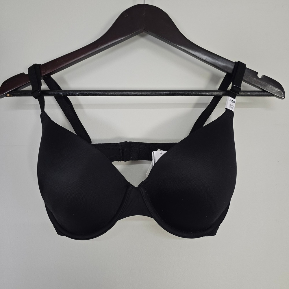 PINK Victoria's Secret Wear Everywhere T-Shirt Bra Women 34DD Black Basic